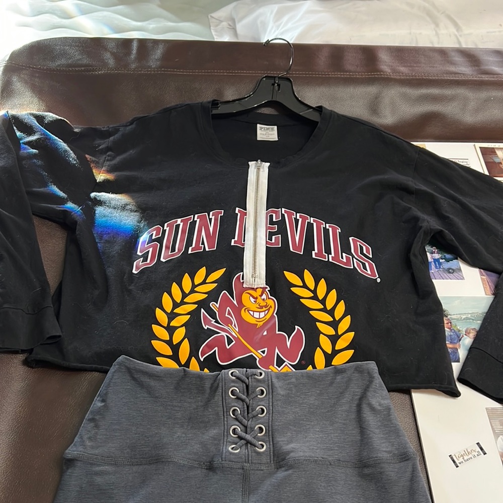 Pink Victoria Secret outfit Arizona Sun Devils